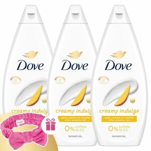 Dove Krémtusfürdő Creamy Indulge 3x720ml + Ajándék Hajpánt kép