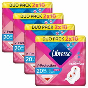 Libresse Ultra Deo Fresh normál szárnyas egészségügyi Betét 4x20db kép