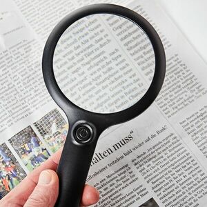 Újratölthető LED-es kézi nagyító kép