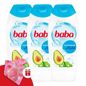Baba Krémtusfürdő Aloe Vera és Avokádó 3x400ml + Ajándék Baba Hajturbán kép