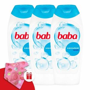 Baba Tusfürdő Lanolinos 3x400ml + Ajándék Baba Hajturbán kép