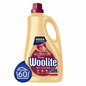 Woolite Keratin Therapy folyékony Mosószer színes ruhákhoz 3, 6L -... kép