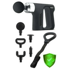 Neo-sport 502 masszázspisztoly 5 cserélhető fejjel, fekete kép