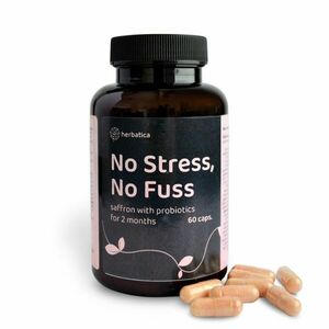 Stress és gond nélkül - sáfrány probiotikumokkal két hónapra - 60 kapszula - Herbatica kép
