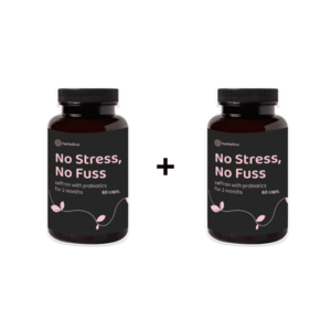 Akciós készlet: 2 x Stress és gond nélkül - sáfrány probiotikumokkal két hónapra - 60 kapszula - Herbatica kép