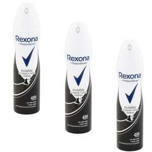 Rexona Dezodor Invisible Black&White 3x150ml kép