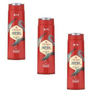 Old Spice Deep Sea 3in1 férfi Tusfürdő és Sampon 3x400ml kép