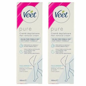 Veet Pure Sensitive Szőrtelenítő krém érzékeny bőrre 2x100ml kép