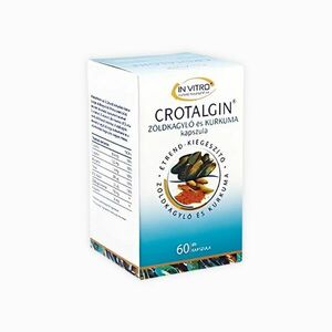 IN VITRO Crotalgin kapszula – természetes ízülettámogatás zöldkagyló- és kurkuma-kivonattal - 60 kapszula - InVitro kép