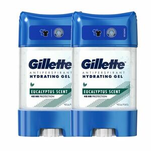 Gillette eukaliptusz férfi Izzadásgátló Dezodor hidratáló gél 2x70ml kép