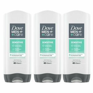 Dove Men+Care Tusfürdő Sensitive 3x400ml kép