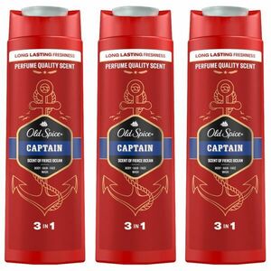 Old Spice Captain 3in1 férfi Tusfürdő 3x400ml kép