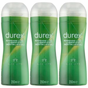 Durex Play Massage 2in1 Masszázs zselé és Síkosító 3x200ml kép