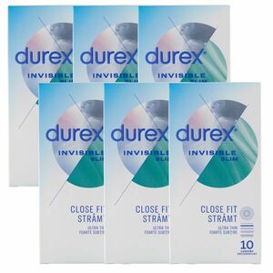 Durex Invisible Slim extre vékony Óvszer 6x10db kép