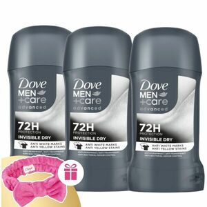 Dove Men+Care Advanced Invisible Dry Izzadásgátló Stift 3x50ml +... kép