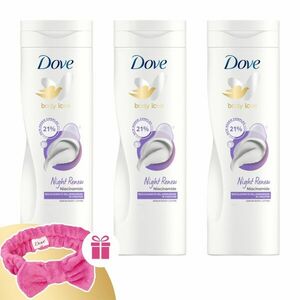 Dove Night Renew Testápoló 3x400ml + Ajándék Hajpánt kép