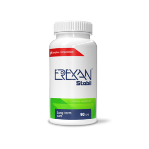 EREXAN Stabil a férfiak termékenységének és potenciájának támogatására – 90 kapszula kép