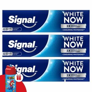 Signal Fogkrém White Now 3x75ml + Ajándék Kulacs kép