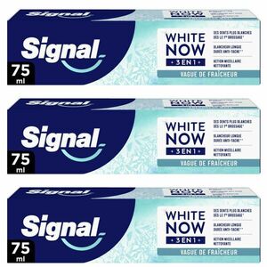 Signal White Now 3in1 Fresh Kiss Fogkrém 3x75ml kép