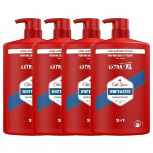 Old Spice Whitewater 3in1 férfi Sampon és Tusfürdő 4x1000ml kép