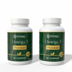 Akciós készlet: 2x Omega 3 Premium – 40 kapszula – Herbatica kép