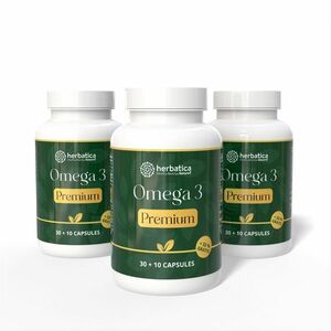 Akciós készlet: 3x Omega 3 Premium – 40 kapszula – Herbatica kép