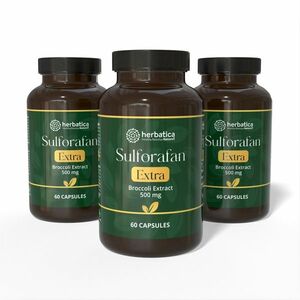 Akciós készlet: 3x Sulforafán EXTRA – brokkolikivonat 500 mg, 60 kapszula – Herbatica kép