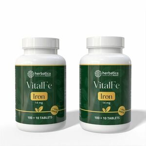 Akciós készlet: 2x Vas 14 mg – 110 tabletta – Herbatica kép
