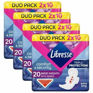Libresse Maxi Night+ Comfort & Security éjszakai egészségügyi... kép