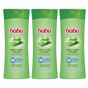 Baba frissítő Testápoló Aloe Vera 3x400ml kép