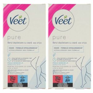 Veet Pure Hideggyanta szalagok érzékeny bőrre 2x20db kép