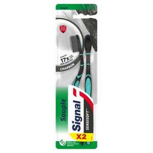 Signal Sensisoft Charcoal puha Fogkefe széntartalmú sörtékkel 2db kép