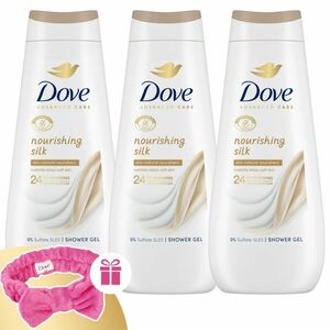 Dove Advanced Care Nourishing Silk Krémtusfürdő 3x400ml + Ajándék... kép