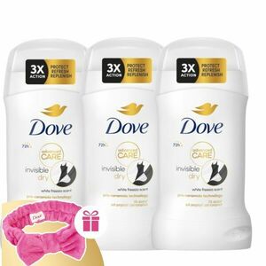 Dove Advanced Care Stift Invisible Dry 3x50ml + Ajándék Hajpánt kép