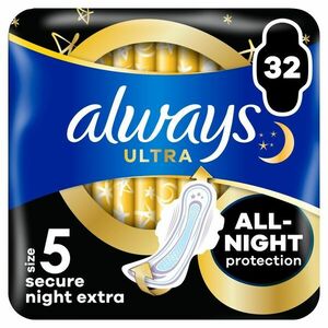 Always Ultra Secure Night Extra szárnyas Egészségügyi Betét 32db kép