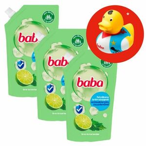 Baba antibakteriális Folyékony Szappan Utántöltő Lime 3x500ml + A... kép