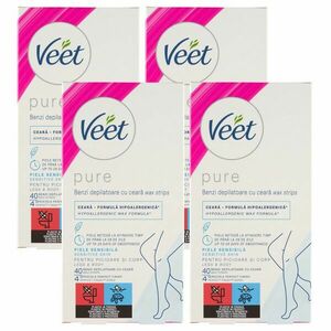 Veet Pure Hideggyanta szalagok érzékeny bőrre 4x40db kép