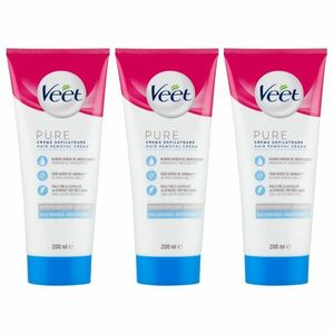 Veet Pure Szőrtelenítő krém érzékeny bőrre 3x200ml kép