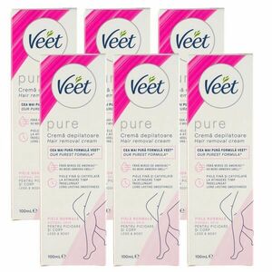 Veet Silk&Fresh Szőrtelenítő krém normál bőrre 6x100ml kép