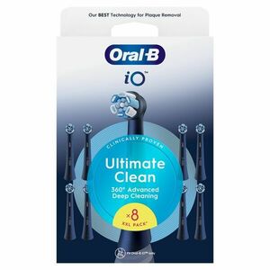 Oral-B iO fogkefefej Ultimate Clean Black XXL pack 8db kép