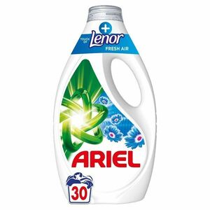 Ariel + Touch Of Lenor Fresh Air folyékony Mosószer 1, 35L - 30 mosás kép