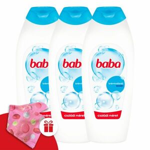 Baba Tusfürdő Lanolinos 3x750ml + Ajándék Baba Hajturbán kép
