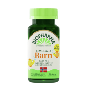 OMEGA 3 – halolaj - rágókapszula gyerekeknek- 144 kapszula Biopharma kép