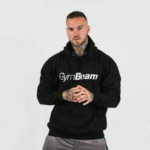 GymBeam PRO Hoodie pulóver Black kép