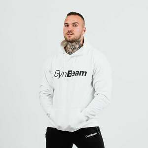 GymBeam PRO Hoodie pulóver White kép