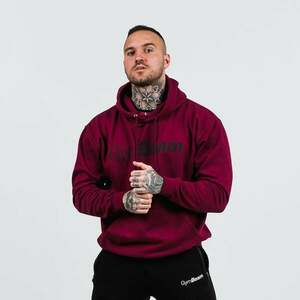GymBeam PRO Hoodie pulóver Burgundy kép