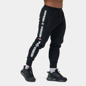 NEBBIA Men‘ Golden Era Sweatpants Black kép