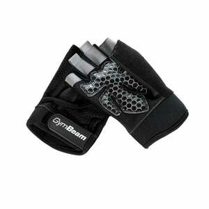GymBeam Fitness Gloves Grip Black kép