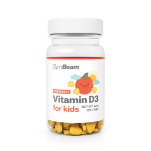 GymBeam D3 vitamin rágótabletta gyerekeknek 400 IU kép