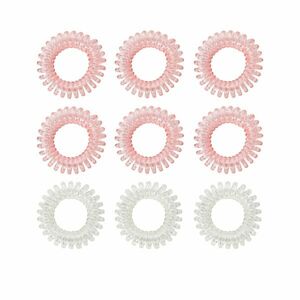 BeastPink Set of spiral hair ties Pink kép